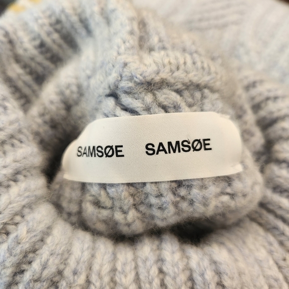 Samsoe Samsoe kei turtleneck Sweater in Gray dawn Size XS Wool Blend - Picture 12 of 13